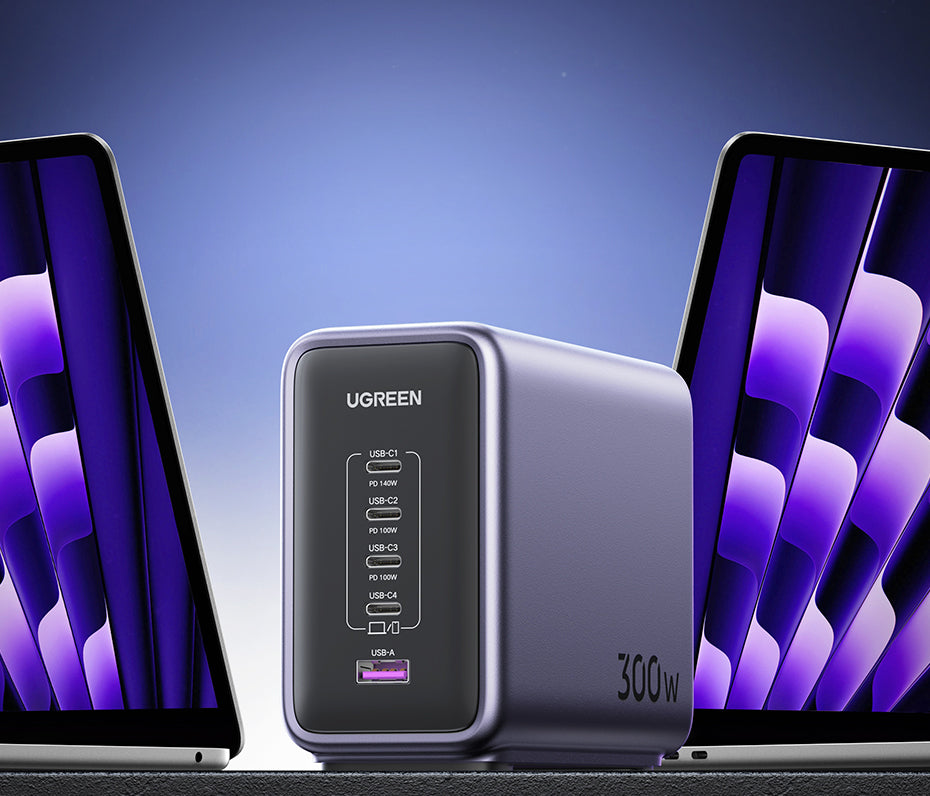 UGREEN Nexode Pro 300W GaN 5-Port Desktop Charger (PD 3.1)