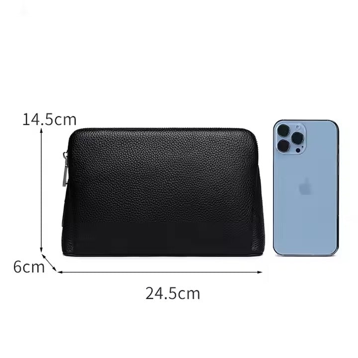 Men's Bag Fingerprint Lock/ Genuine Leather/ Envelope Bag/ Clutch Bag/ Business and Fashion Clutch