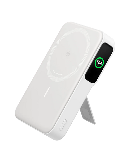 Anker MagGo Power Bank (10K, Qi2 Certified) | W Fast Wireless Charger with Smart Display & Kickstand