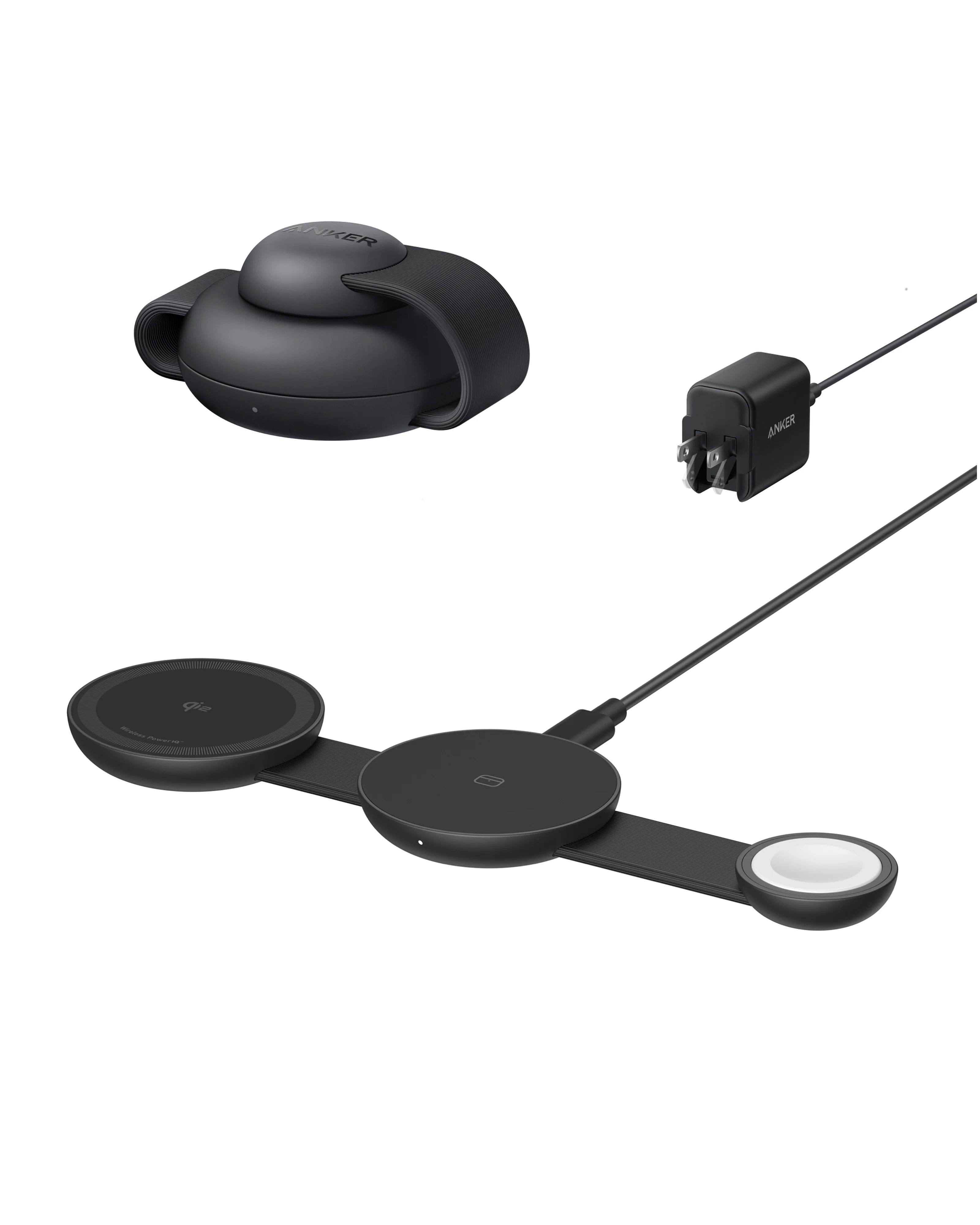 Anker MagGo 3-in-1 Wireless Charging Station (Foldable Pad)