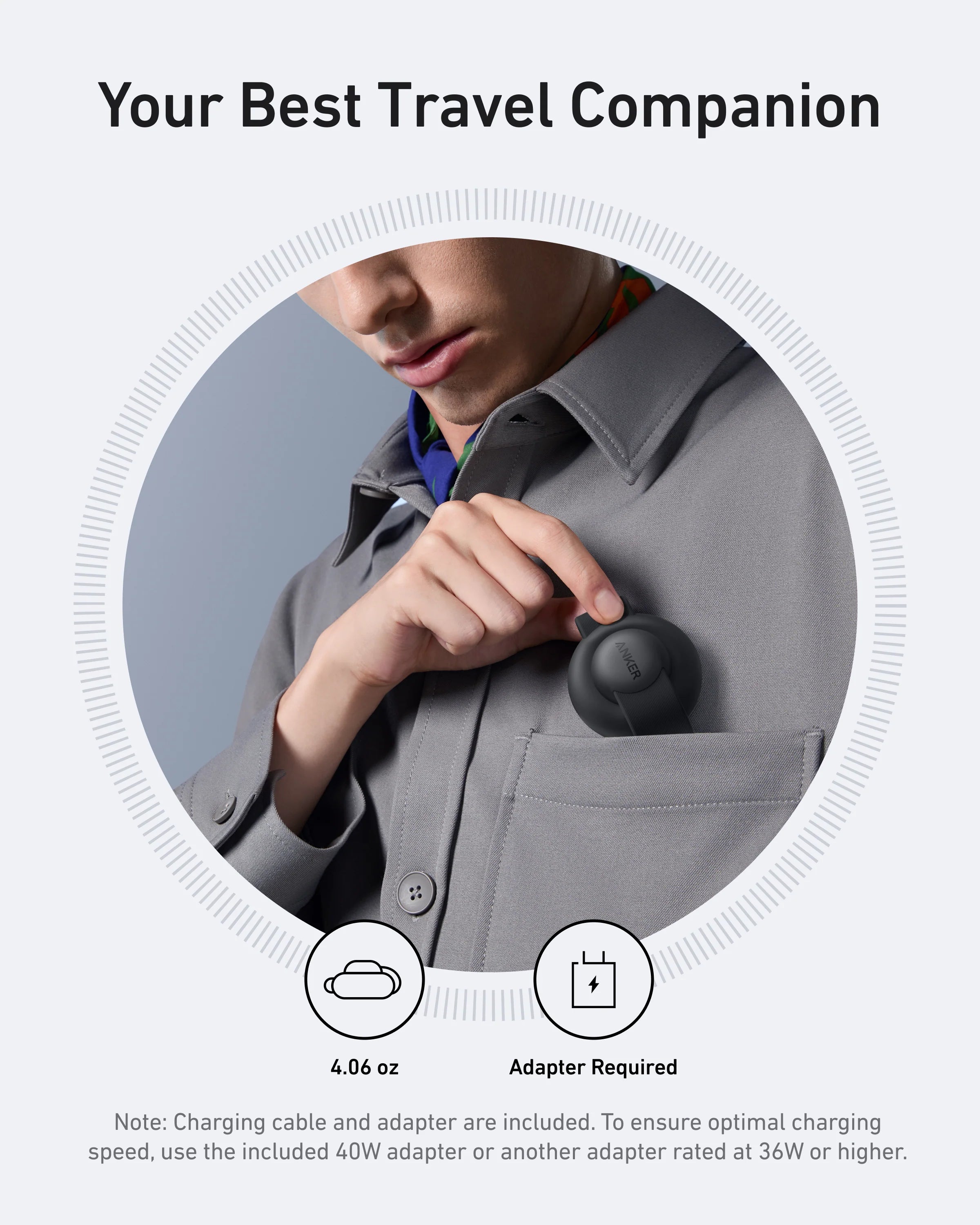 Anker MagGo 3-in-1 Wireless Charging Station (Foldable Pad)