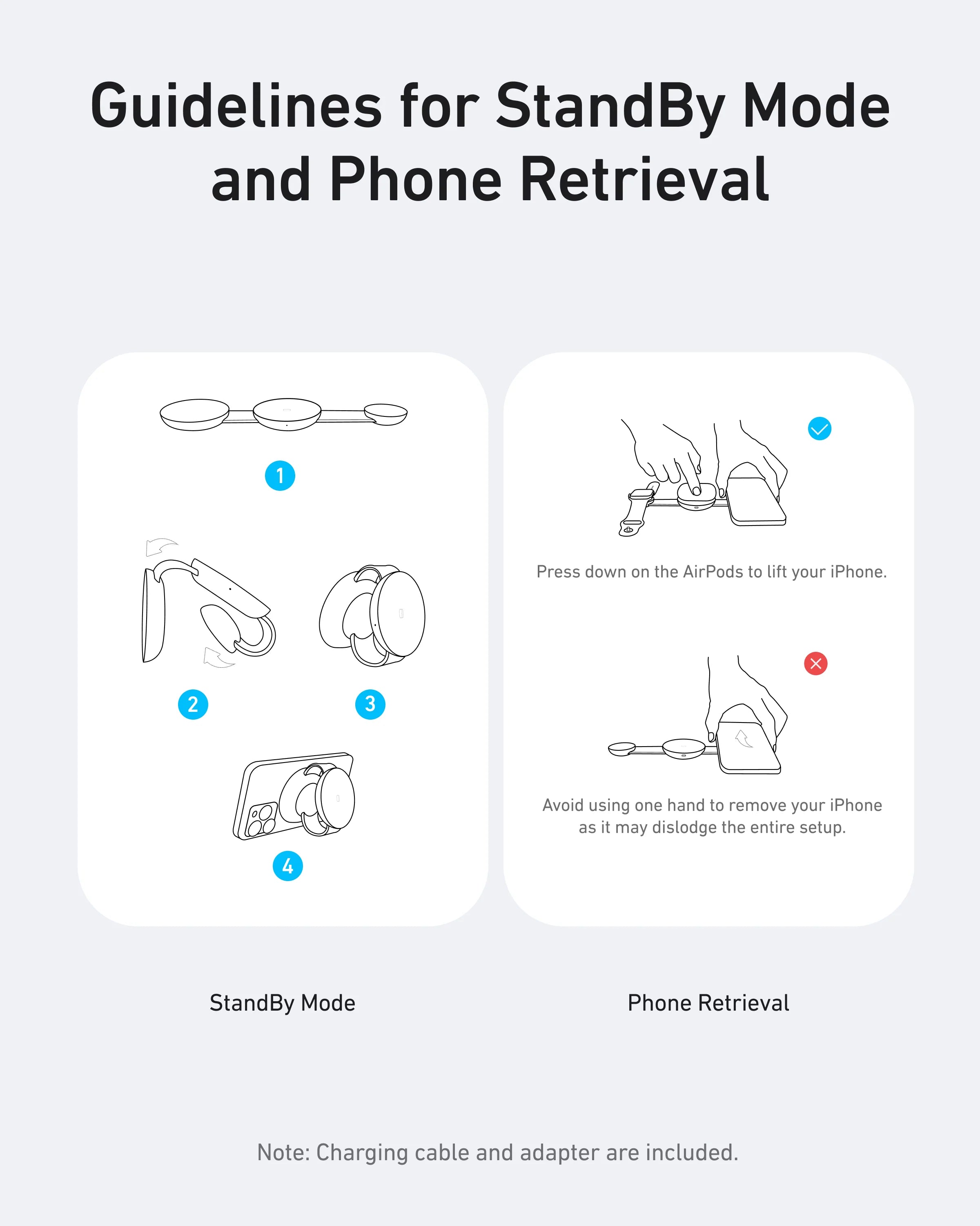 Anker MagGo 3-in-1 Wireless Charging Station (Foldable Pad)