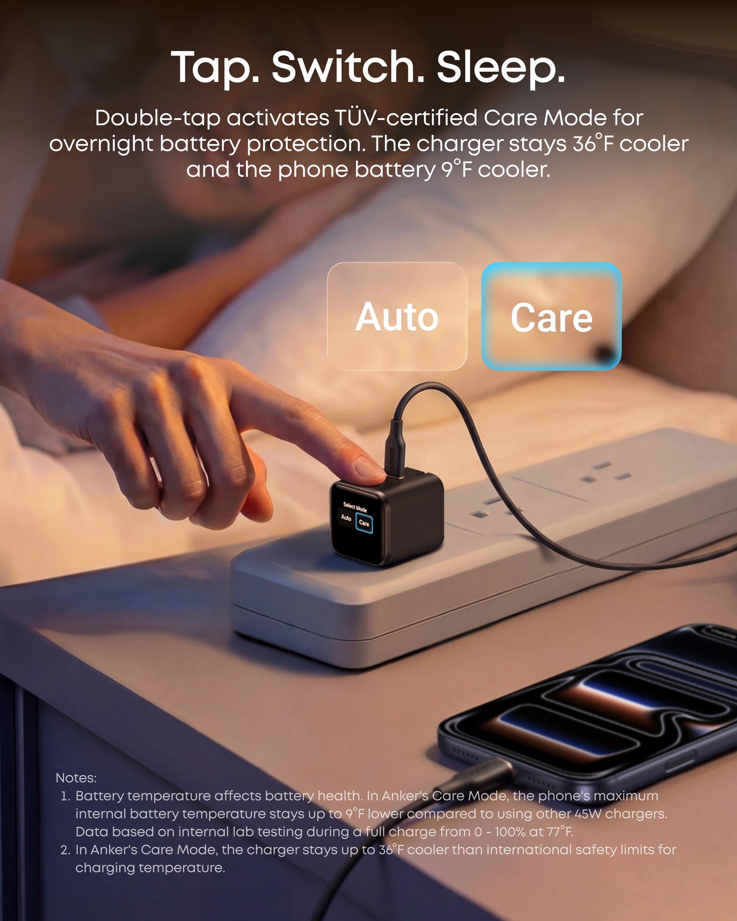 Anker Nano 45W USB-C Fast Charger | Smart iPhone Care Mode | Compact Foldable Design