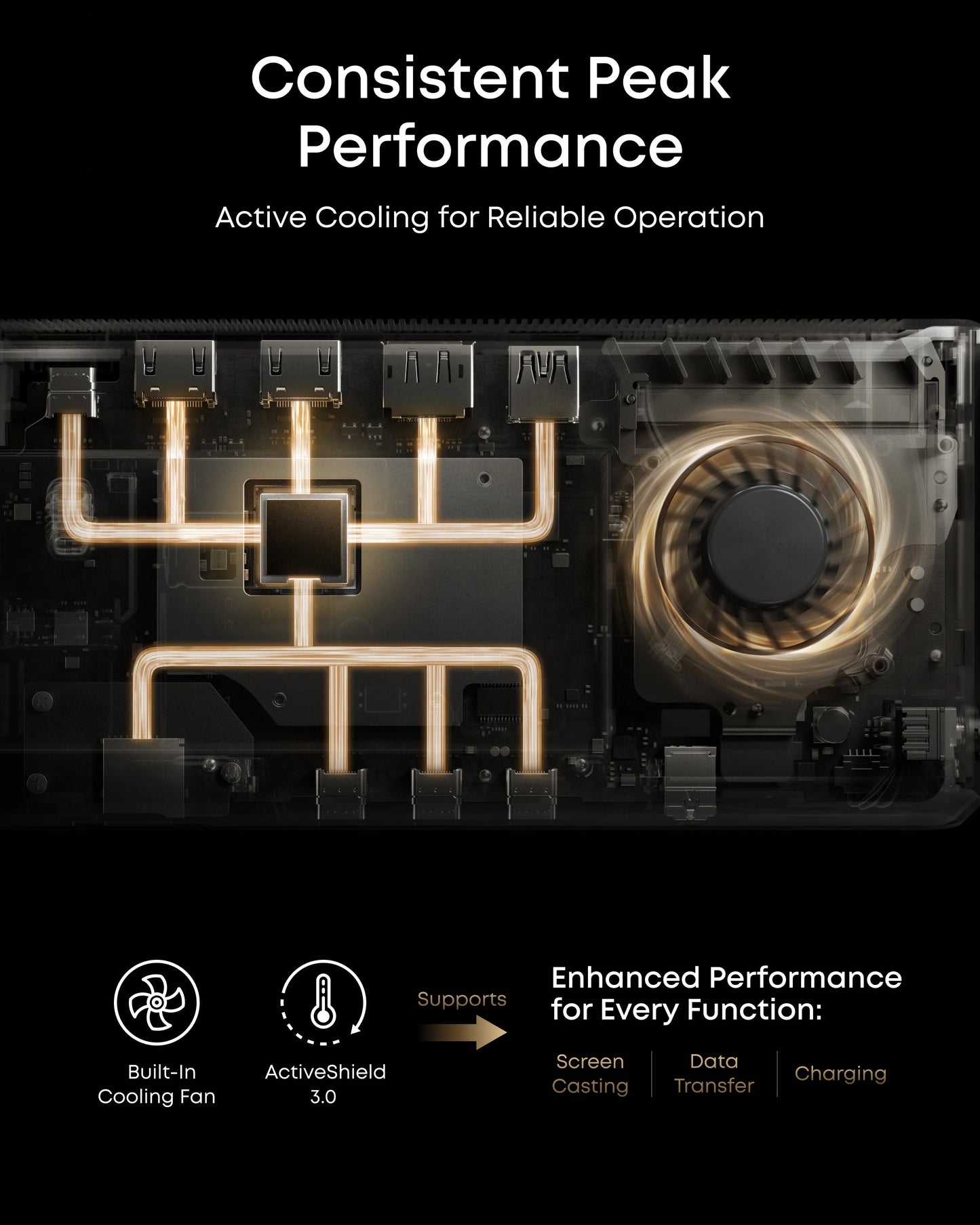 (Anker × Black Myth: Wukong Edition) Anker Prime Docking Station (14-in-1, Triple Display, DisplayLink) with DL7400
