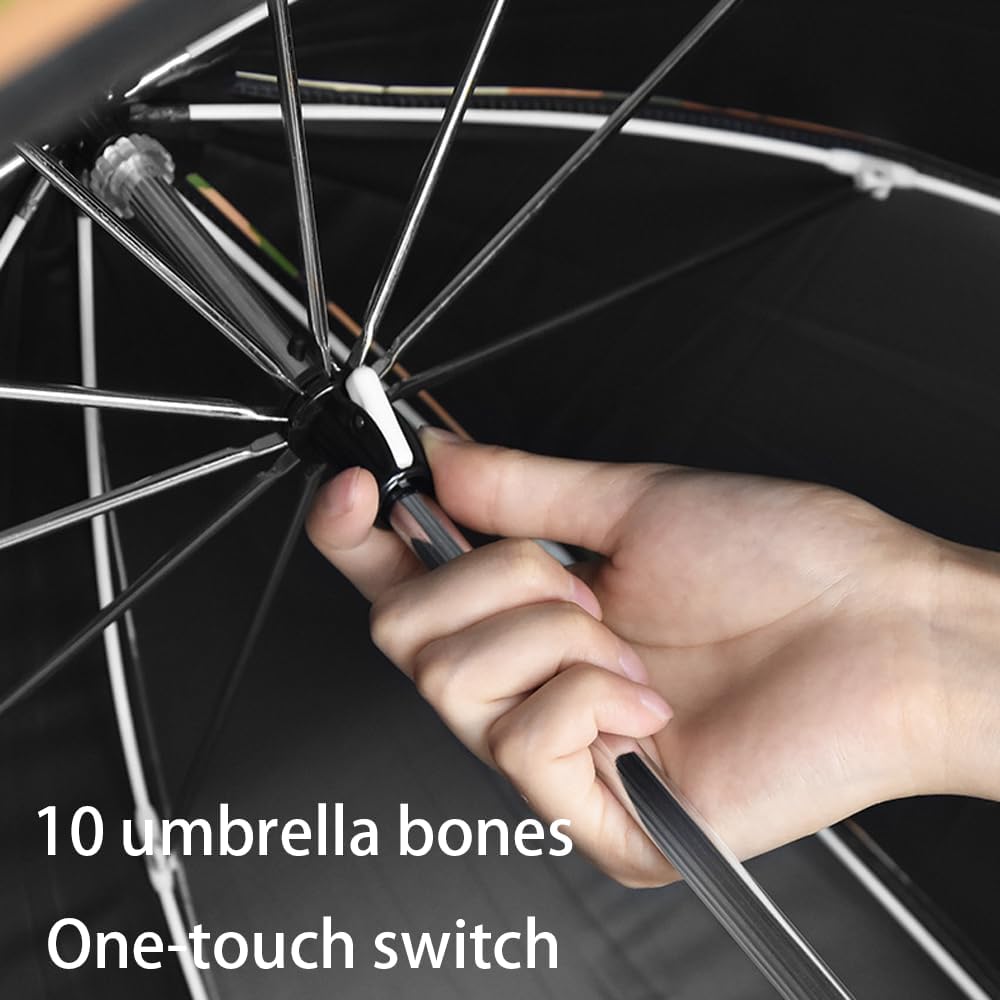 Head Cover Straight Umbrella – Hands-Free Outdoor Protection