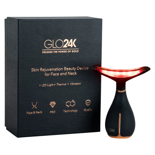 GLO24K Skin Rejuvenation Beauty Device for Face & Neck