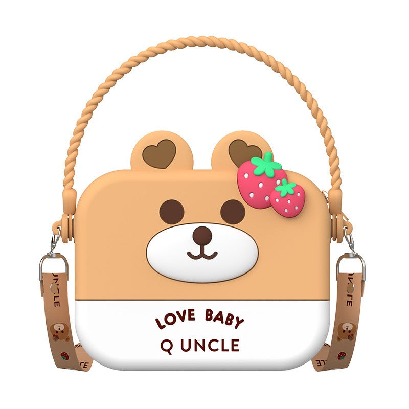 Cute Cartoon Mini Sling Bag for Kids – Bear & Bunny Design | Love Baby Q Uncle