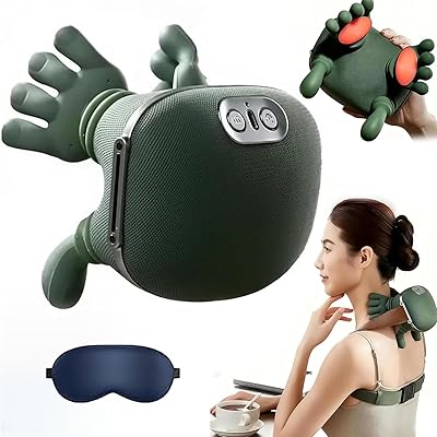 Pulsewin Neck & Shoulder Massager — Human-Hand Design (Green)