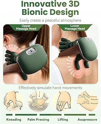 Pulsewin Neck & Shoulder Massager — Human-Hand Design (Green)
