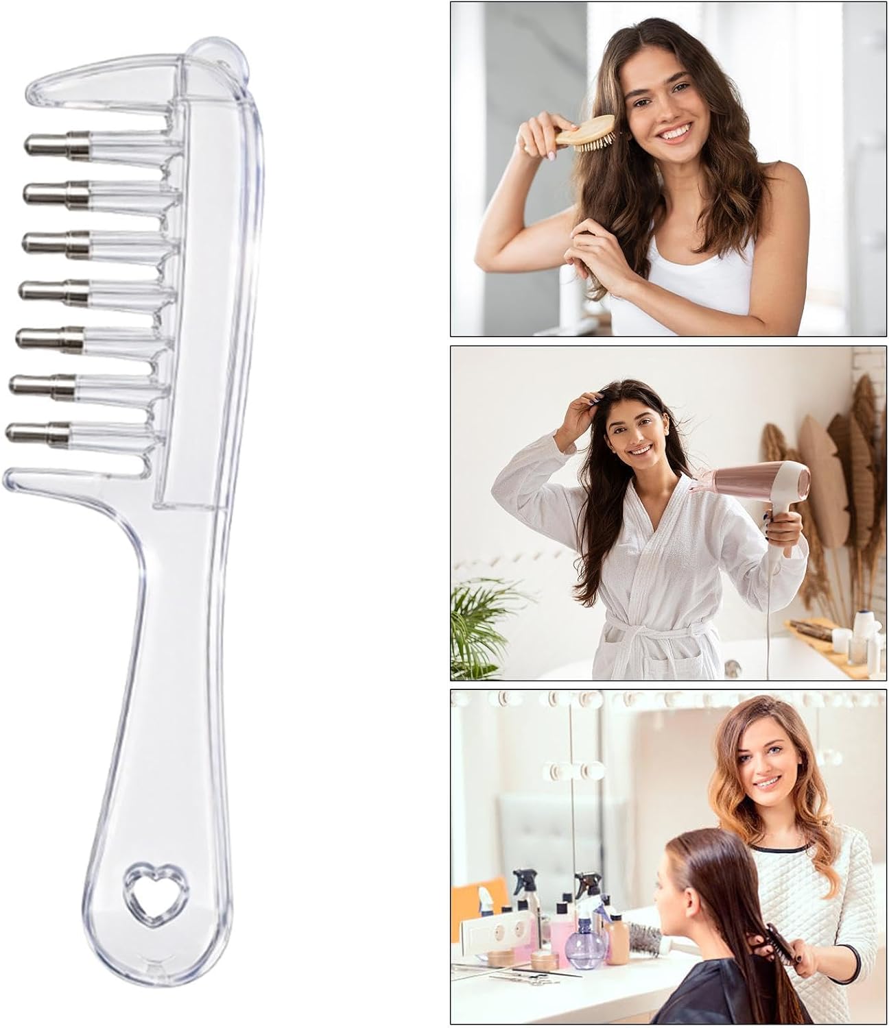 Zarena Crystal Clear Liquid Hair Comb | Scalp Oil Applicator