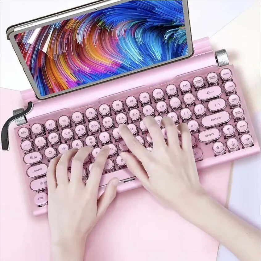 Songan®️ Retro Wireless Mechanical Keyboard