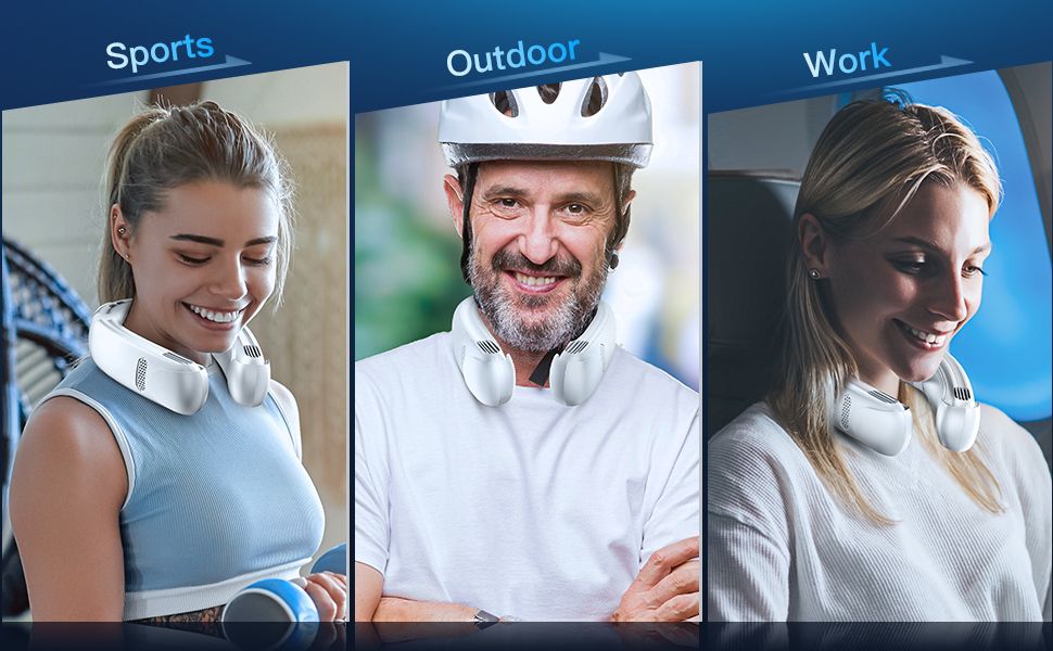 Wintech  Ice Cooling & Heating Neck Air Conditioner - Neck Cooler Neck Fan That Blow Cold Air