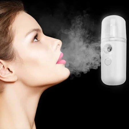 Nano Facial Mist Sprayer, Portable Cool Mist Facial Steamer Handy Mist Sprayer for Face Moisturizing & Hydrating Mini USB
