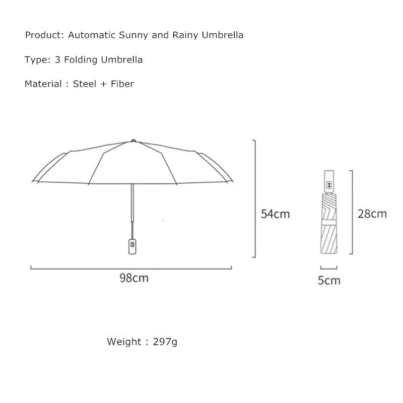 Automatic open UV Umbrella/ 8 Bones /Creative Sun Protection/ Vinyl Protective umbrella