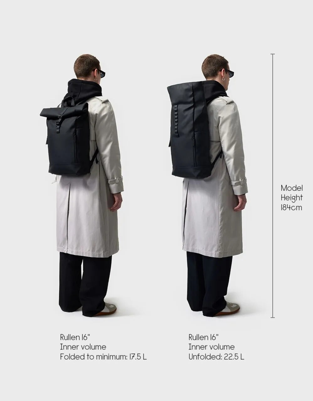 Gaston Luga Rullen Backpack – 13" Waterproof & Spacious (D2C)