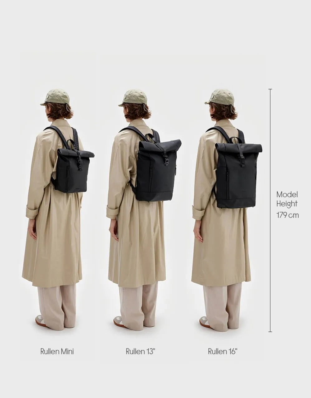 Gaston Luga Rullen Backpack – 13" Waterproof & Spacious (D2C)