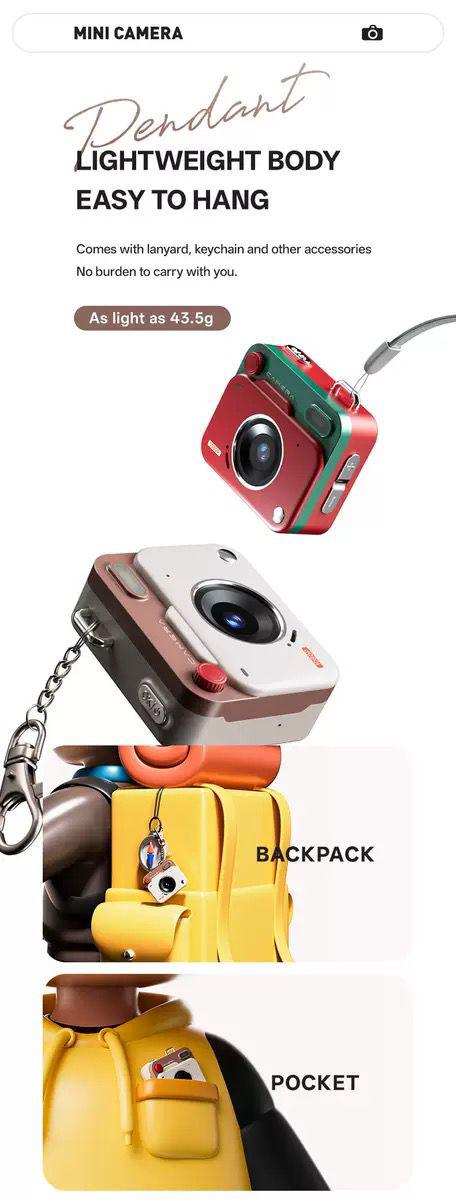 Retro  Mini Camera – Compact, Stylish & Powerful