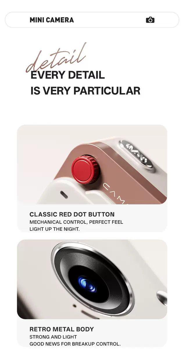 Retro  Mini Camera – Compact, Stylish & Powerful