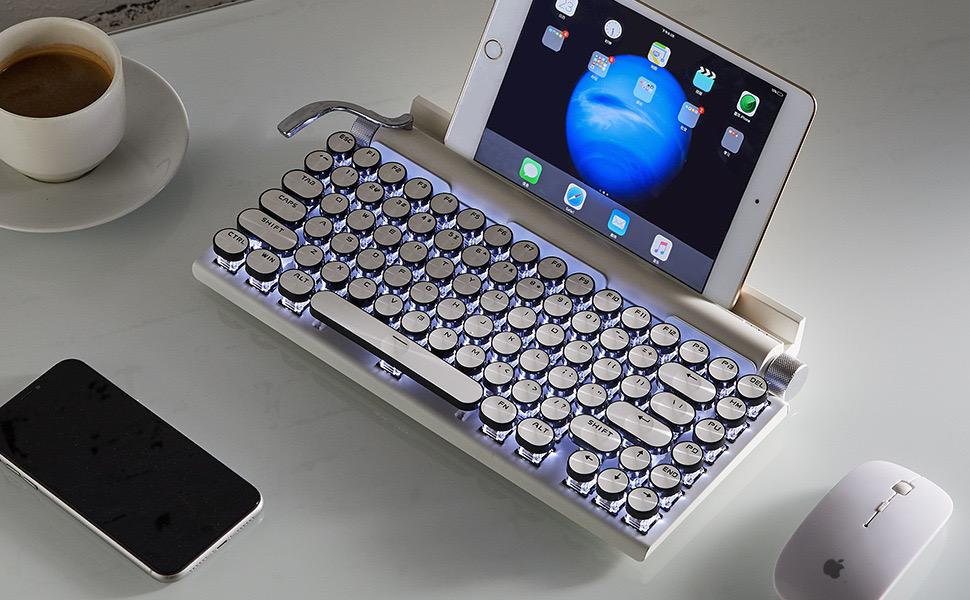 Songan®️ Retro Wireless Mechanical Keyboard