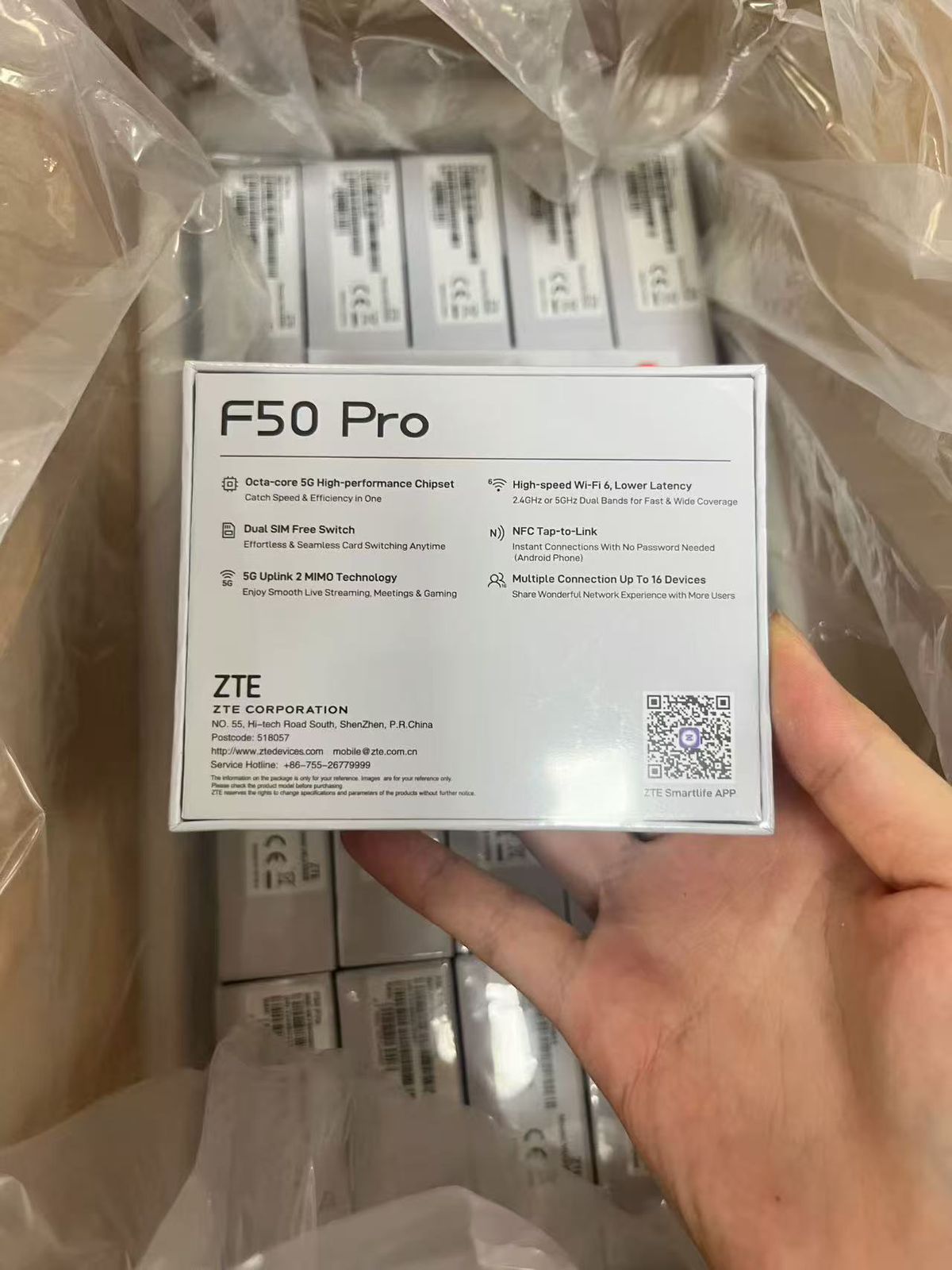 ZTE F50 Pro Global Version — Portable 5G Wi-Fi 6 Hotspot