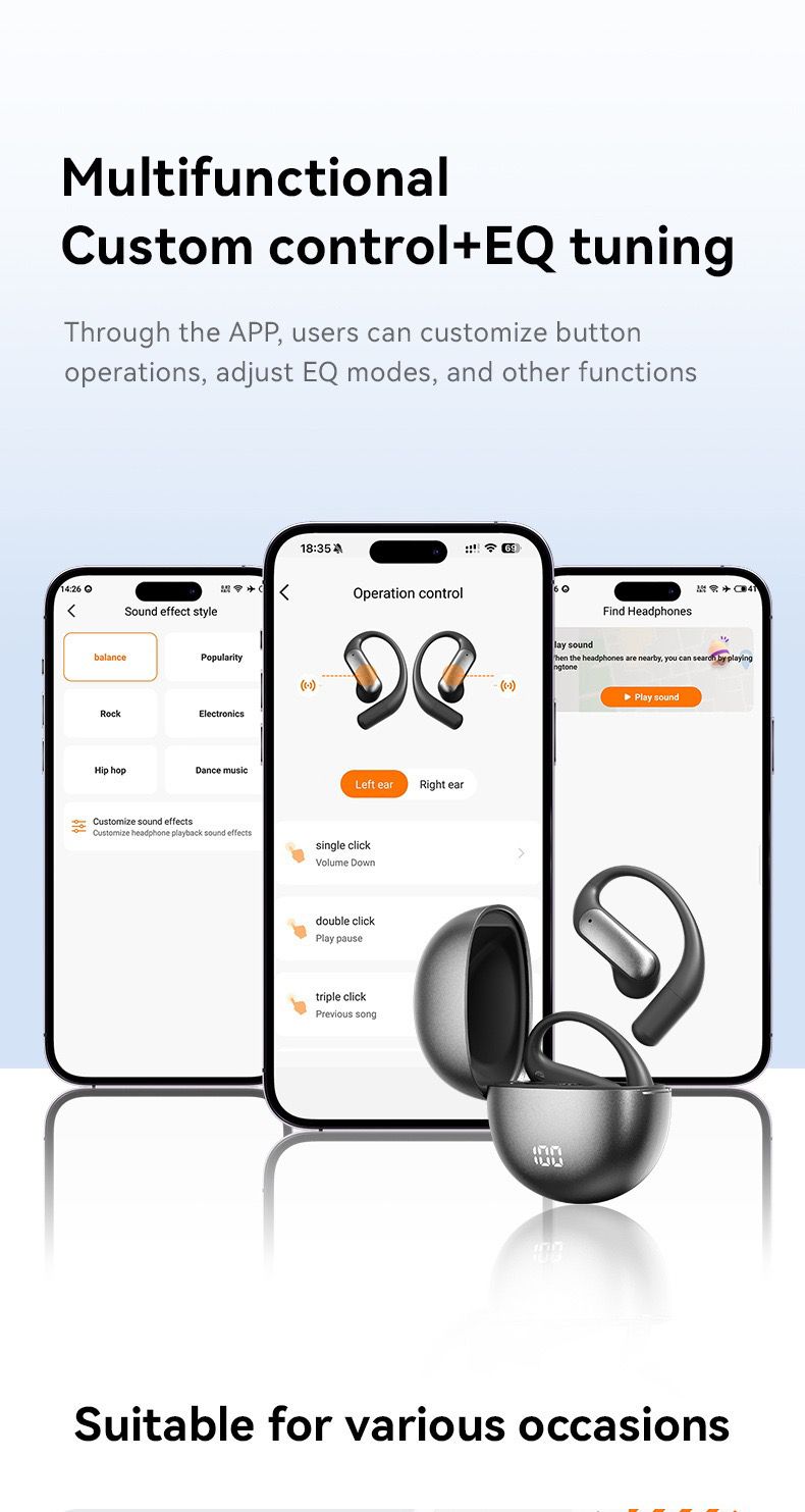Wirelss Multi-Language Translator  Earphones with HD Voice & Immersive Sound