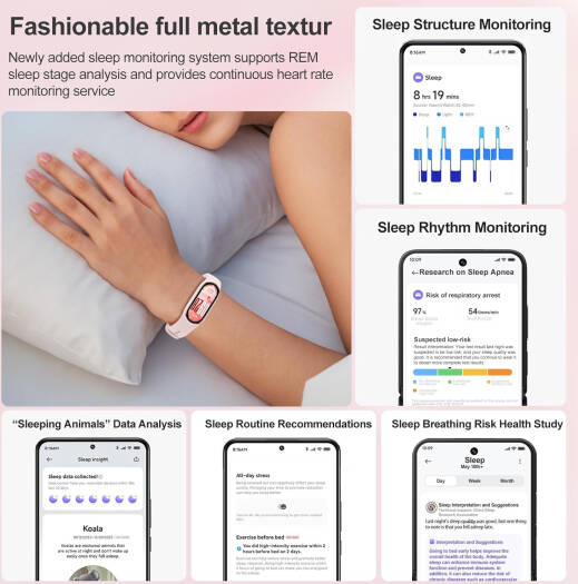 Xiaomi Smart Band 10 – 1.72" AMOLED Fitness Tracker with Blood Oxygen, Heart Rate Monitor &amp; 5ATM Waterproof Design