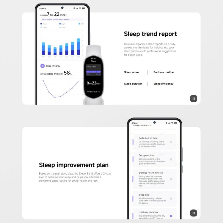 Xiaomi Smart Band 10 – 1.72" AMOLED Fitness Tracker with Blood Oxygen, Heart Rate Monitor &amp; 5ATM Waterproof Design