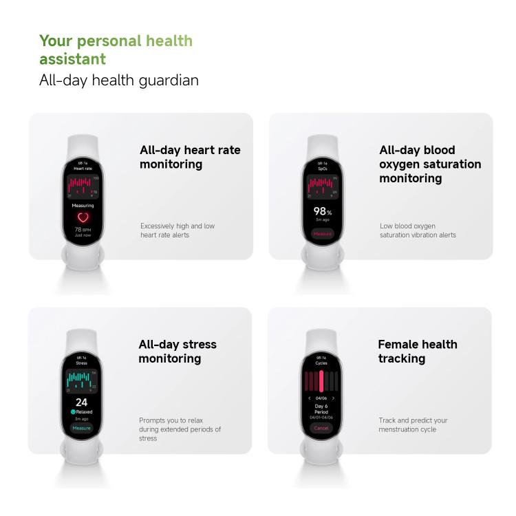 Xiaomi Smart Band 10 – 1.72" AMOLED Fitness Tracker with Blood Oxygen, Heart Rate Monitor &amp; 5ATM Waterproof Design