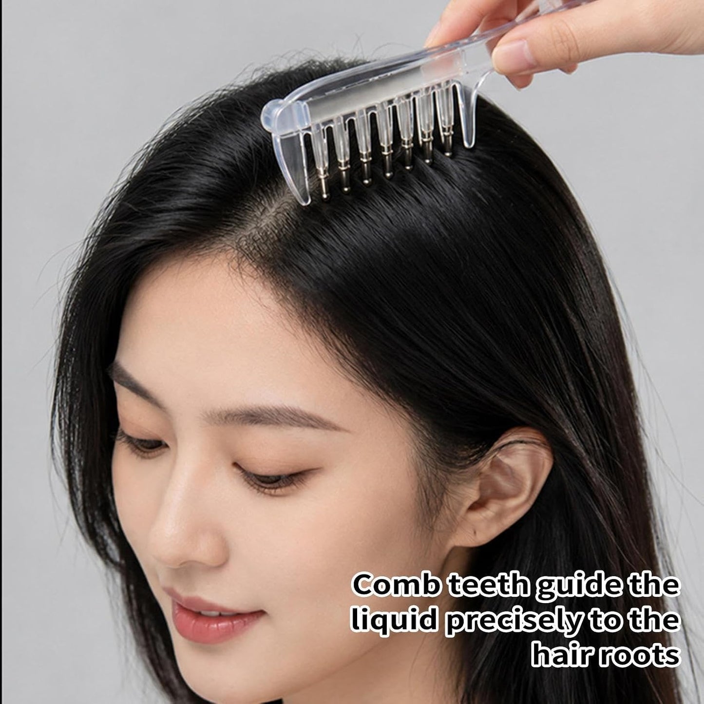 Zarena Crystal Clear Liquid Hair Comb | Scalp Oil Applicator