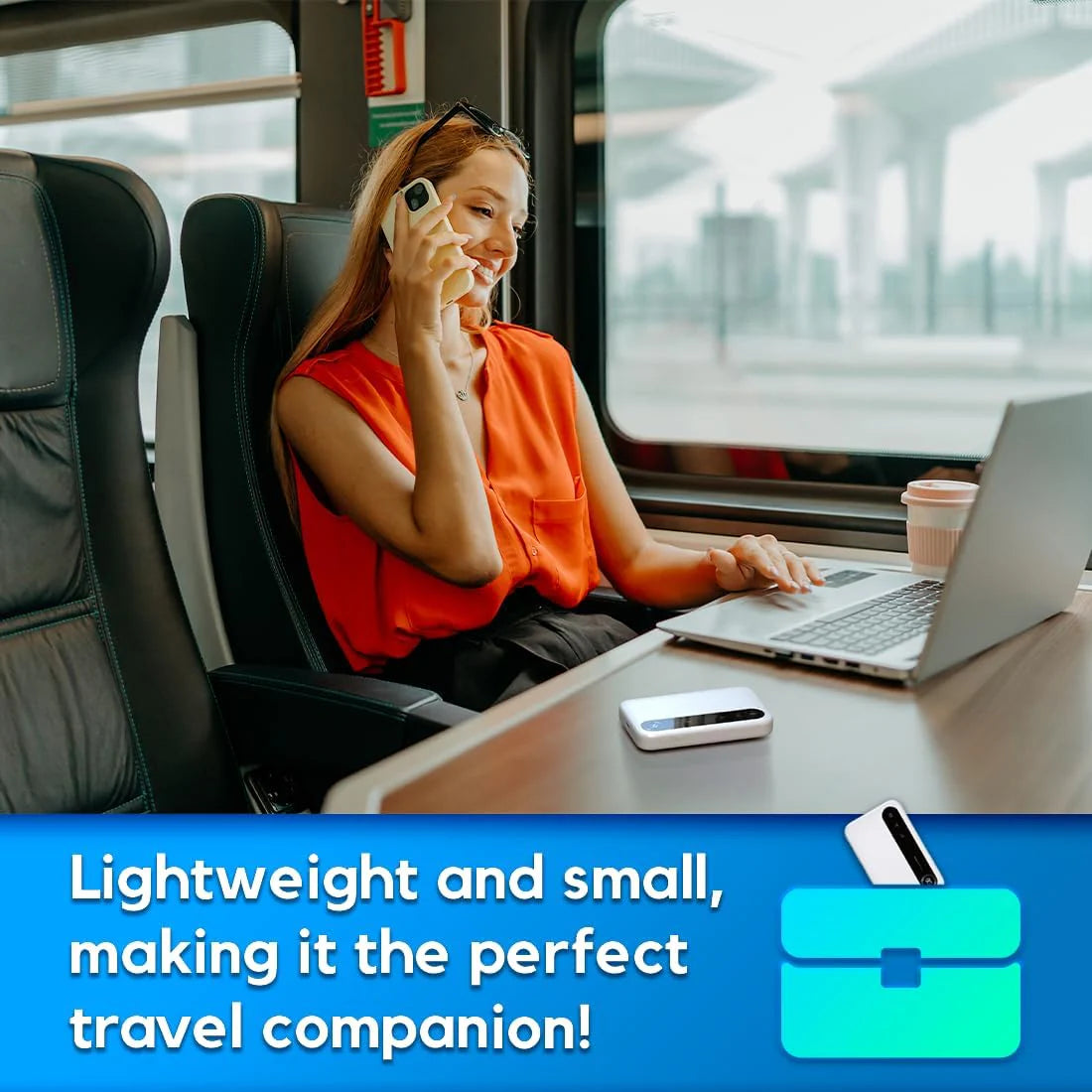 ZTE U50 5G MiFi Portable Wi-Fi 6 Router, AX1800 Mobile Hotspot, 4500mAh Battery, Dual TS-9 External Antenna Ports, Supports 32 Devices